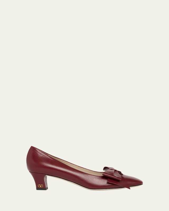 Bowow Leather Bow Pumps